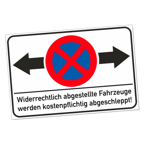 Parkverbotsschild AUSGANG FREIHALTEN Parken verboten Parkverbot Schild DRU 0116 